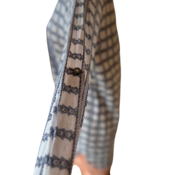 Geometric Pattern Long Sleeve Summer Dress - Picture 8 of 8